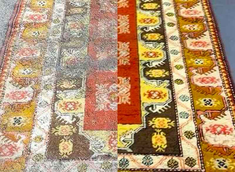 Relainage et ravivement des couleurs de tapis - PATRETAPIS en France : Relainage de tapis et reconstitution du velours, création de teinte pour tapis, ravivement des couleurs de vos tapis dans toute la France
