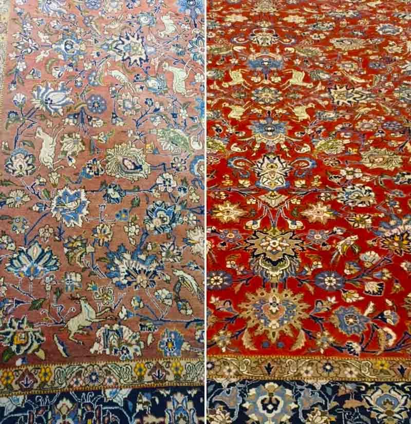PATRETAPIS : vente, rachat, restauration et réparation de tapis, nettoyage de tapis, ravivement des couleurs ... dans toute la France. Artisanat et Savoir-Faire au Service de Vos Tapis : Nettoyage de tapis : dépoussiérage en profondeur, fixation des couleurs des tapis anciens, nettoyage artisanal à la main, désinfection naturelle, séchage contrôlé, inspection finale du tapis. Restauration et réparation de tapis : Réparation des lisières, restatuarion des franges, traitement des trames. Relainage de tapis et reconstitution du velours, création de teinte pour tapis, ravivement des couleurs de vos tapis. Intervention dans toute la France